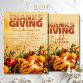 Thanksgiving Feest Diner Herfst Oogst Kaart