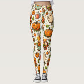 Thanksgiving-feest familie leggings (Voorkant)