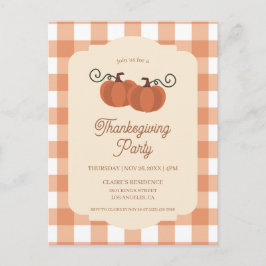 Thanksgiving-feest Friendsgiving-diner Briefkaart