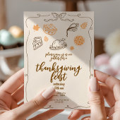 Thanksgiving Feest | Herfst Dinner Party Kaart