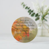 Thanksgiving feestdag met een liefdevolle val kaart (Staand voorkant)