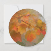 Thanksgiving feestdag met een liefdevolle val kaart (Achterkant)