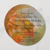 Thanksgiving feestdag met een liefdevolle val kaart (Voorkant / Achterkant)