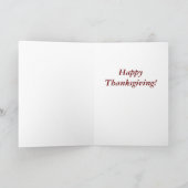 Thanksgiving Feestdagen Kaart (Binnen)