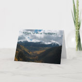 Thanksgiving Feestdagen Kaart (Voorkant)