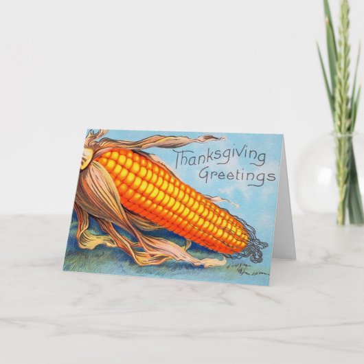 Thanksgiving Feestdagen Kaart (Voorkant)