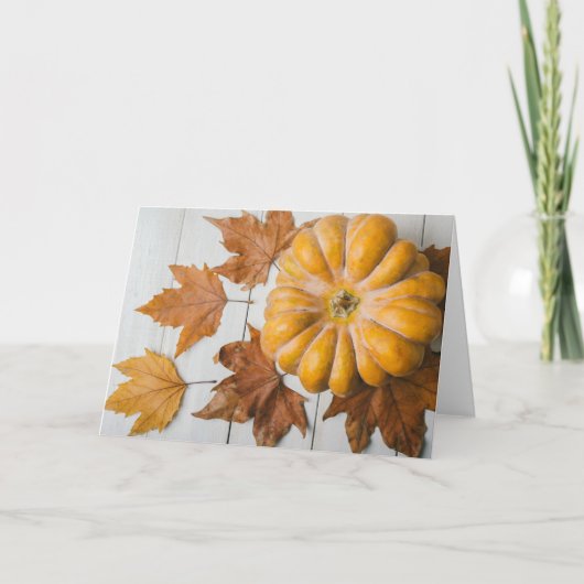 Thanksgiving Feestdagen Kaart (Voorkant)