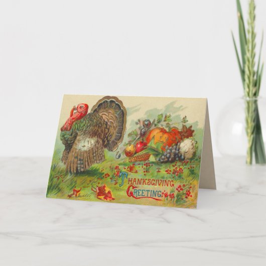  Thanksgiving Feestdagen Kaart (Voorkant)