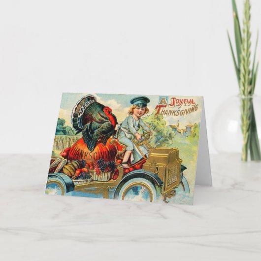 Thanksgiving Feestdagen Kaart (Voorkant)