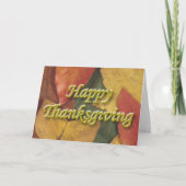 Thanksgiving Feestdagen Kaart (Voorkant)