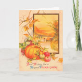 Thanksgiving Feestdagen Kaart (Voorkant)
