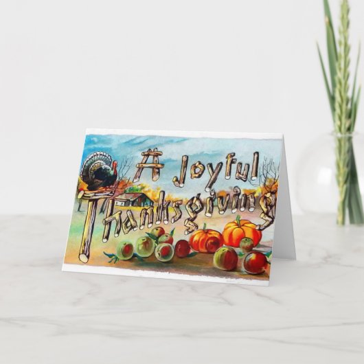  Thanksgiving Feestdagen Kaart (Voorkant)