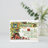 Thanksgiving Feestdagenkaart (Staand voorkant)