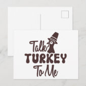 Thanksgiving Feestdagenkaart (Voorkant / Achterkant)