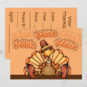 Thanksgiving Feestdagenkaart (Voorkant / Achterkant)