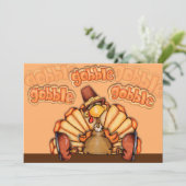 Thanksgiving Feestdagenkaart (Staand voorkant)