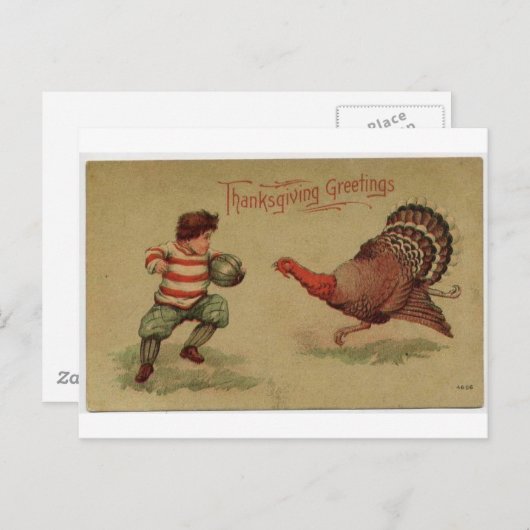 Thanksgiving Feestdagenkaart (Voorkant / Achterkant)