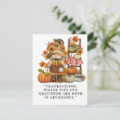 thanksgiving feestdagenkaart (Staand voorkant)