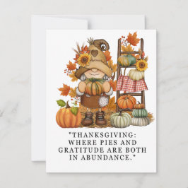 thanksgiving feestdagenkaart