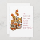 thanksgiving feestdagenkaart (Voorkant / Achterkant)