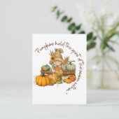 thanksgiving feestdagenkaart (Staand voorkant)