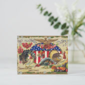 Thanksgiving Feestdagenkaart (Staand voorkant)