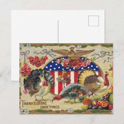  Thanksgiving Feestdagenkaart (Voorkant / Achterkant)