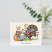 Thanksgiving Feestdagenkaart (Staand voorkant)