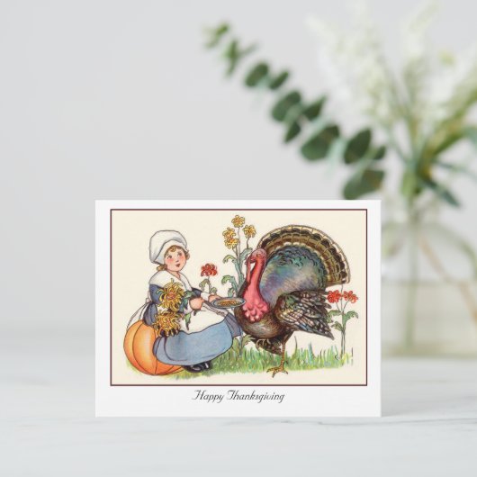  Thanksgiving Feestdagenkaart (Staand voorkant)