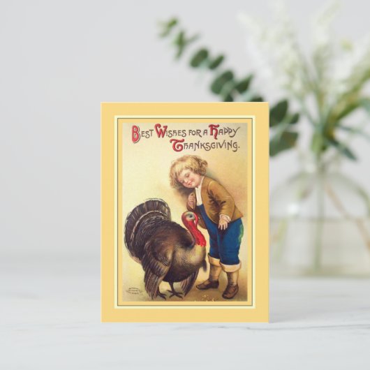  Thanksgiving Feestdagenkaart (Staand voorkant)