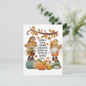 Thanksgiving Feestdagenkaart (Staand voorkant)