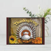 Thanksgiving Feestdagenkaart (Staand voorkant)