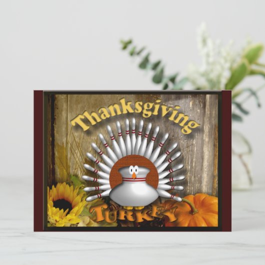 Thanksgiving Feestdagenkaart (Staand voorkant)