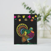 Thanksgiving Feestdagenkaart (Staand voorkant)