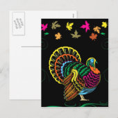 Thanksgiving Feestdagenkaart (Voorkant / Achterkant)