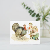 Thanksgiving Feestdagenkaart (Staand voorkant)