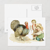 Thanksgiving Feestdagenkaart (Voorkant / Achterkant)