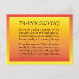 Thanksgiving Feestdagenkaart