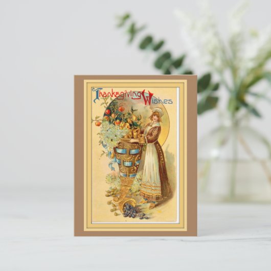  Thanksgiving Feestdagenkaart (Staand voorkant)