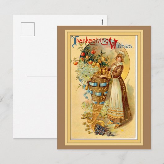  Thanksgiving Feestdagenkaart (Voorkant / Achterkant)