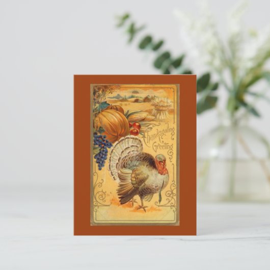 Thanksgiving Feestdagenkaart (Staand voorkant)