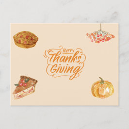Thanksgiving Feestdagenkaart