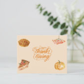Thanksgiving Feestdagenkaart (Staand voorkant)