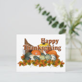 Thanksgiving Feestdagenkaart (Staand voorkant)