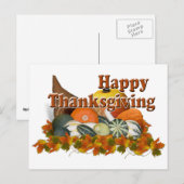 Thanksgiving Feestdagenkaart (Voorkant / Achterkant)