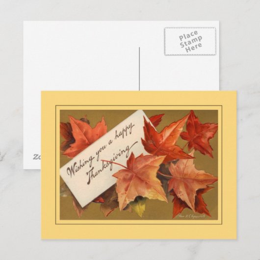  Thanksgiving Feestdagenkaart (Voorkant / Achterkant)