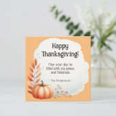 Thanksgiving Feestdagenkaart (Staand voorkant)