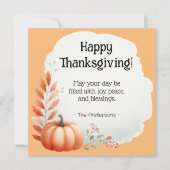 Thanksgiving Feestdagenkaart (Voorkant)