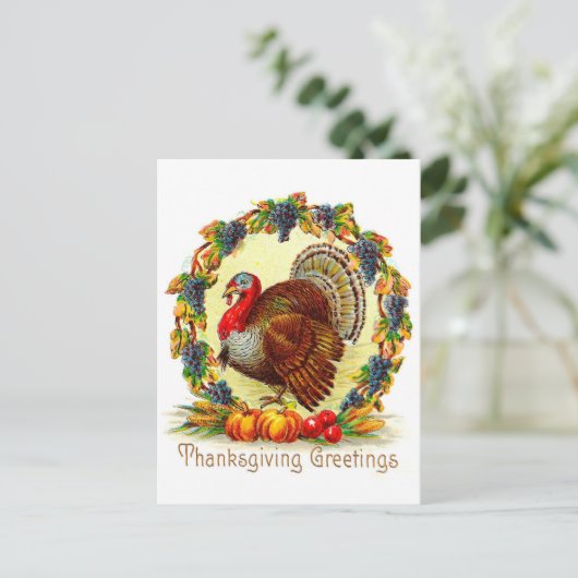  Thanksgiving Feestdagenkaart (Staand voorkant)