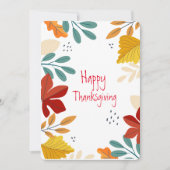 Thanksgiving Feestdagenkaart (Voorkant)